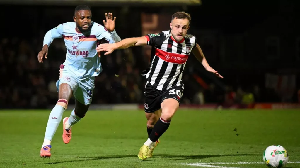 Grimsby Town vs Brentford F.C. timeline